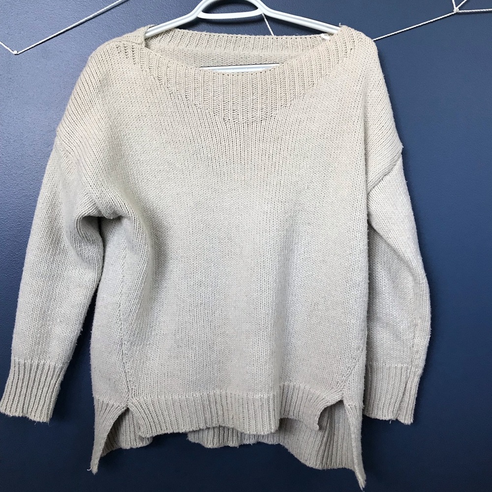 Knit warm sweater